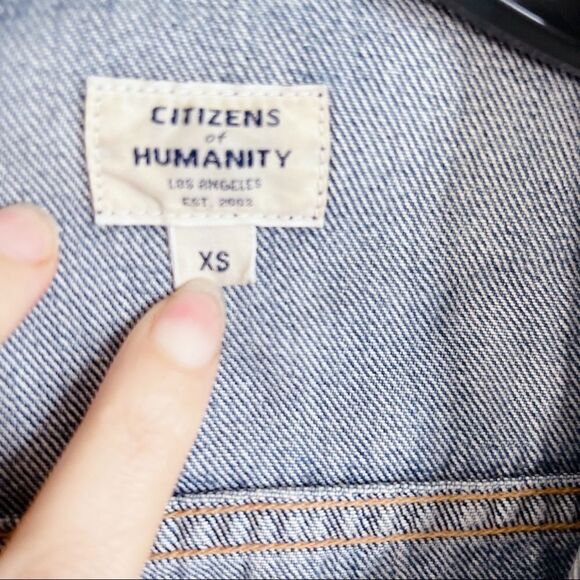 CITIZENS OF HUMANITY Nica Slim Denim Trucker Jacket XS - Picture 6 of 12